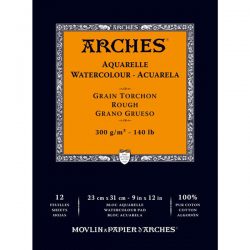 Arches 9" x 12" Watercolor Rough Paper Pad