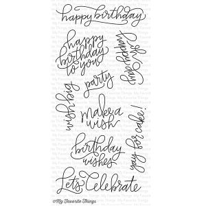 My Favorite Things Handwritten Happiness Stamp Set