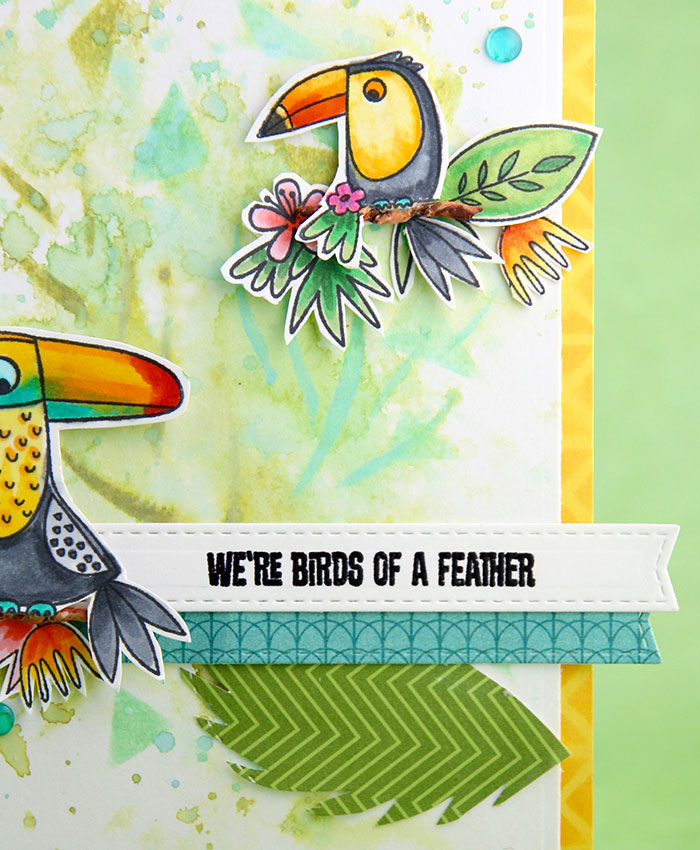 Birds of a Feather card by The Foiled Fox