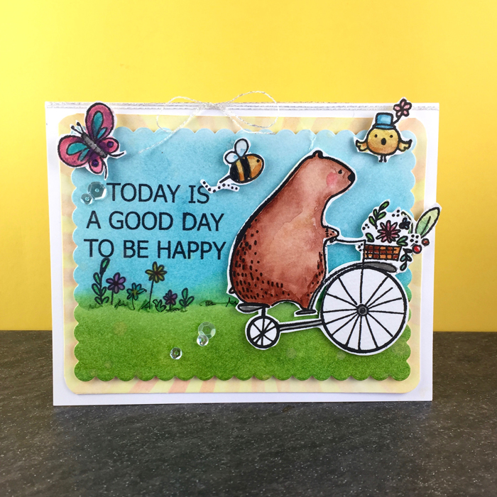 Happy Day card by The Foiled Fox