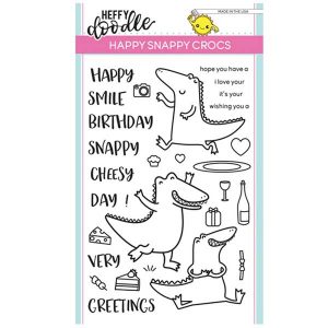 Heffy Doodle Happy Snappy Crocs Stamp Set class=
