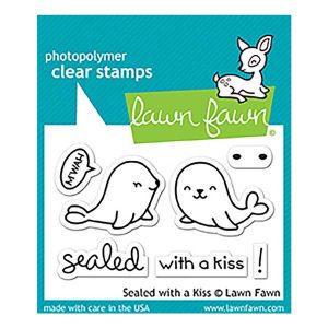 Lawn Fawn Sealed With a Kiss Stamp Set