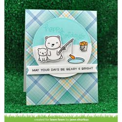 Lawn Fawn Beary Happy Holidays Stamp Set