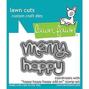 Lawn Fawn Happy Happy Happy Add-On Lawn Cuts