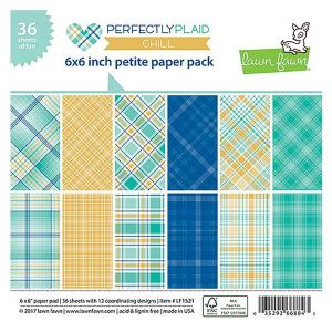 Lawn Fawn Perfectly Plaid Chill Petite Paper Pack - 6" x 6"
