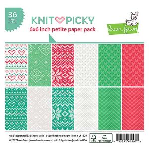 Lawn Fawn Knit Picky Petite Paper Pack - 6" x 6"