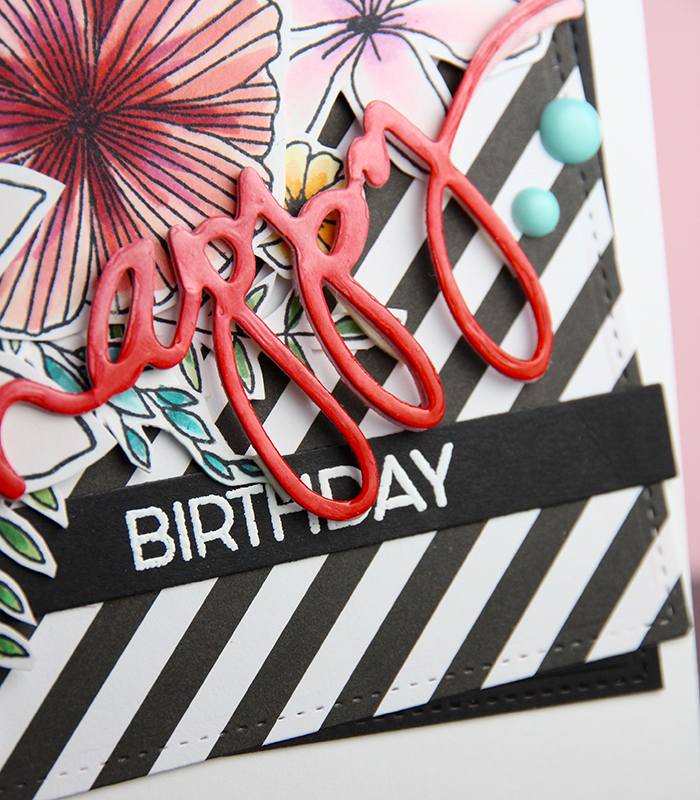 Wildflower birthday card by The Foiled Fox