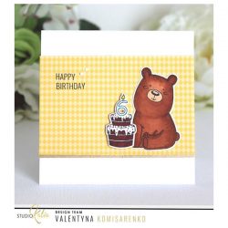 Studio Katia Kobi the Birthday Bear Stamp Set