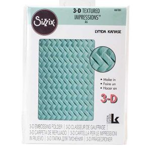 Sizzix 3-D Textured Impressions Embossing Folder - Woven
