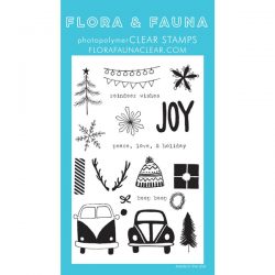 Flora & Fauna Driving to the Holidays Stamp Set