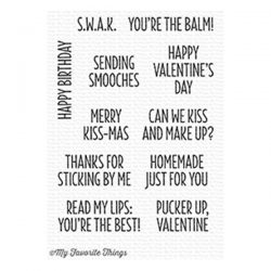 My Favorite Things Sending Smooches Stamp Set <span style="color:red;">Discolored</span>