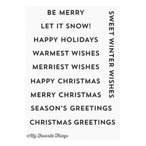 My Favorite Things Snow Globe Sentiments Stamp Set