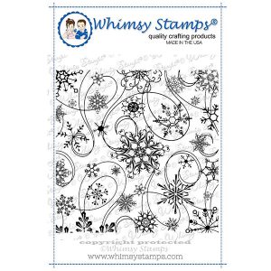 Whimsy Stamps Snow Flurry Background Stamp