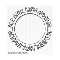 My Favorite Things Die-namics Happy Holidays Circle Frame