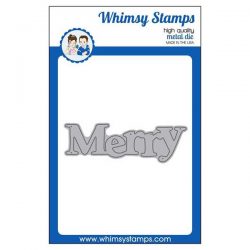 Whimsy Stamps Merry Large Word Die