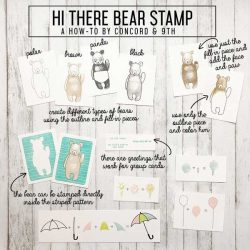 Concord & 9th HI There Bear Stamp Set