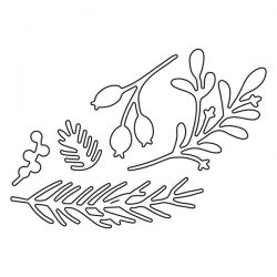 Flora & Fauna Holiday Foliage Die Set