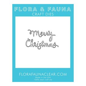 Flora & Fauna Merry Christmas Curly Die