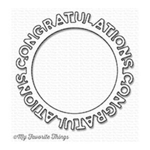 My Favorite Things Congratulations Circle Frame Die-namics