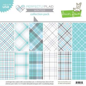 Lawn Fawn Perfectly Plaid Chill Paper Pack 12 x 12