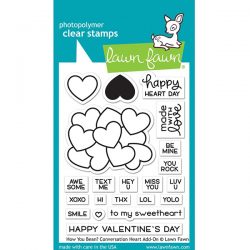 Lawn Fawn How You Bean? Conversation Heart Add-on Stamp Set