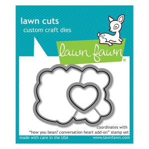 Lawn Fawn How You Bean? Conversation Heart Add-On Lawn Cuts