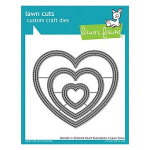 Lawn Fawn Outside In Stitched Heart Stackables