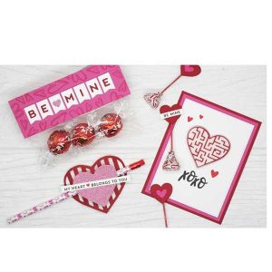 My Favorite Things Heart Maze Shapes - Wild Cherry class=