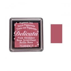 Delicata Small Pigment Inkpad - Pink Shimmer