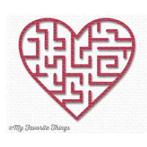 My Favorite Things Heart Maze Shapes - Wild Cherry