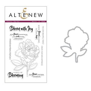 Altenew Peony Spray Stamp & Die Bundle
