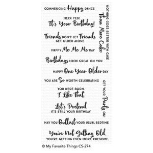 My Favorite Things Anything-but-Basic Birthday Wishes Stamp Set
