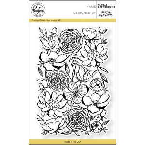 Pinkfresh Studio Floral Background Stamp