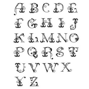 Spellbinders French Alphabet Stamp Set