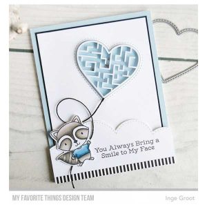My Favorite Things Stitched Heart Peek-a-Boo Window Die-namics class=