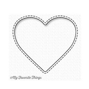 My Favorite Things Stitched Heart Peek-a-Boo Window Die-namics