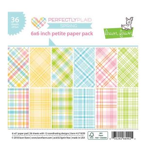 Lawn Fawn Perfectly Plaid Spring Petite Paper Pack - 6" x 6"