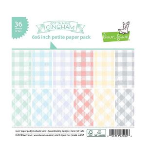 Lawn Fawn Gotta Have Gingham Petite Paper Pack - 6" x 6"