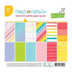 Lawn Fawn Really Rainbow Petite Paper Pack - 6" x 6"