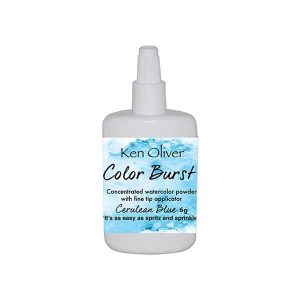 Ken Oliver Color Burst Watercolor Powder – Cerulean Blue