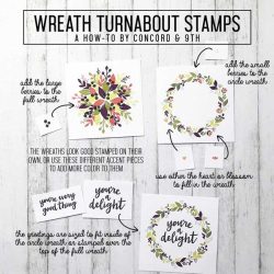 Concord & 9th Wreath Turnabout Stamp Set