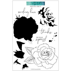 Concord & 9th Painted Rose Stamp Set