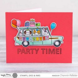 Waffle Flower Limo Ride Stamp Set