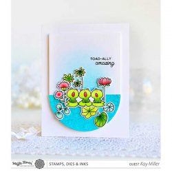 Waffle Flower Toadally Stamp and Die Combo