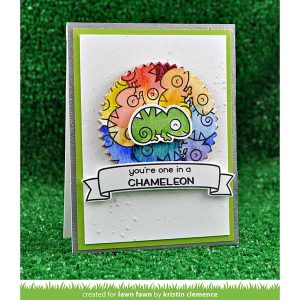 Lawn Fawn One In A Chameleon Stamp Set class=
