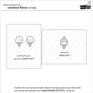 Lawn Fawn Sweetest Flavor Stamp Set class=