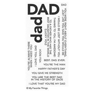My Favorite Things All About Dad Stamp Set
