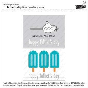 Lawn Fawn Father's Day Line Border class=