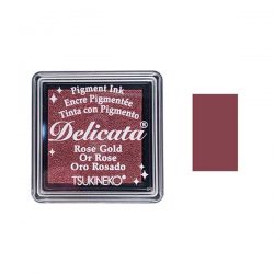 Delicata Small Pigment Inkpad – Rose Gold Shimmer