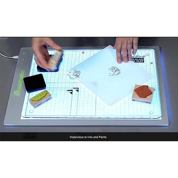 Cutterpillar Tempered Glass Board Cutting Mat With Soft Rubber Feet Glass  Craft Mat - Office Depot